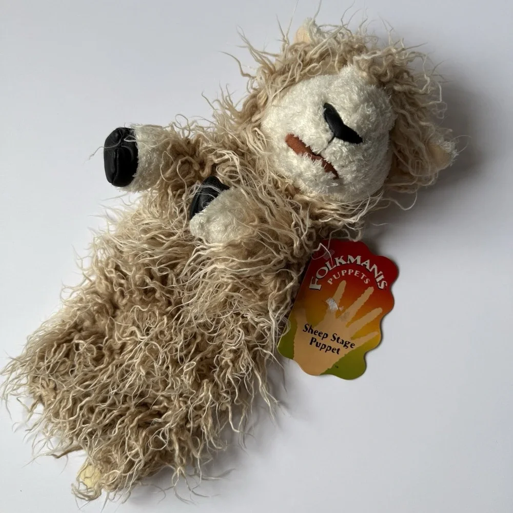 NWT Folkmanis Sheep Stage Puppet 13